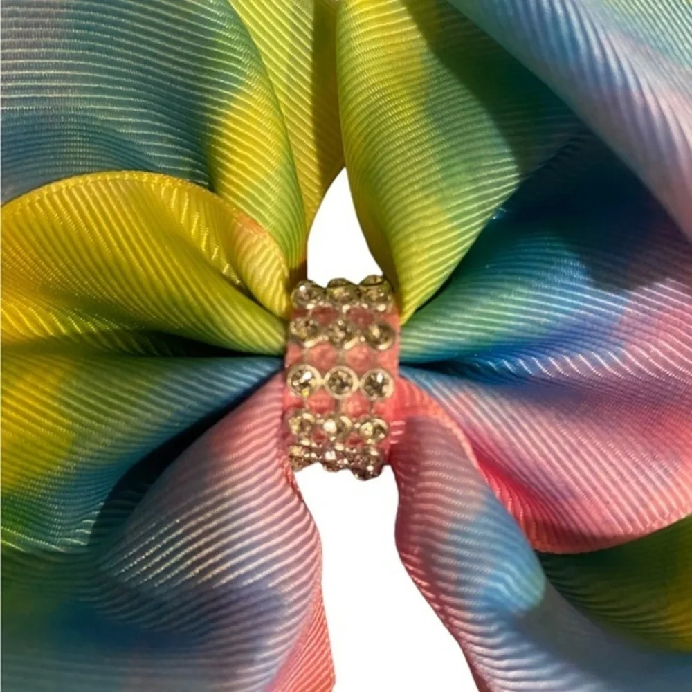 Jojo siwa hair bows large size colorful with bow holder